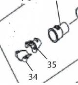 RBC38 / 40 / 52SB Demi-collier AVEC 3 TROUS DE FIXATION PLUS FOURNI --> COMMANDER LA REF 5131000415