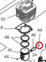 RBC38 / 40 / 52SB Clips axe de piston