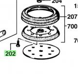 Exe 400/exe460/exe450 Vis de fixation de plateau &agrave; l'unit&eacute; de plateau